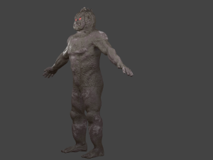 swamp monster pbr loy-poly gameready 3D Модель