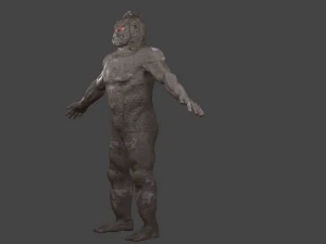 swamp monster pbr loy-poly gameready 3D Model