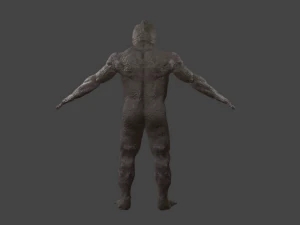 swamp monster pbr loy-poly gameready 3D Model