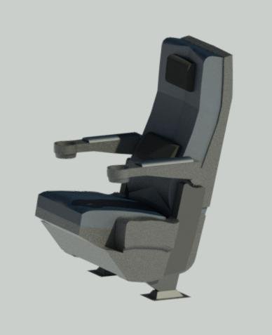 amphitheater armchair Modello 3D .c4d .max .obj .3ds .fbx .stl .blend 