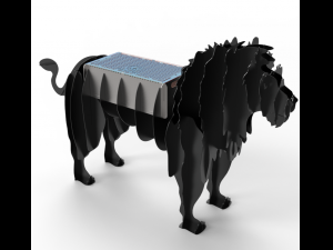 lion bbq 3d Modelo 3D