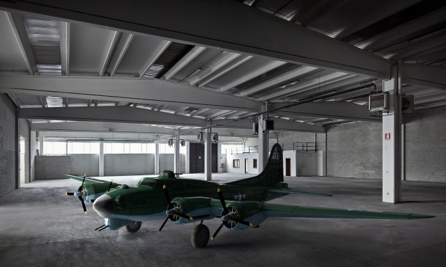 boeing b-17 flying fortress 3D Модель .c4d .max .obj .3ds .fbx .stl .blend