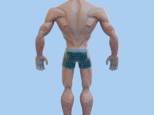 Stylized strong man Modello 3D