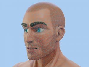 Stylized strong man Modello 3D