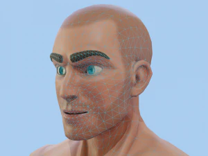 Homem forte estilizado Modelo 3D