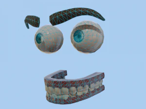 Homem forte estilizado Modelo 3D