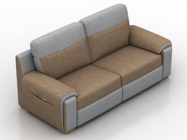 realistic sofa 3D-Modell .c4d .max .obj .3ds .fbx .stl .blend 