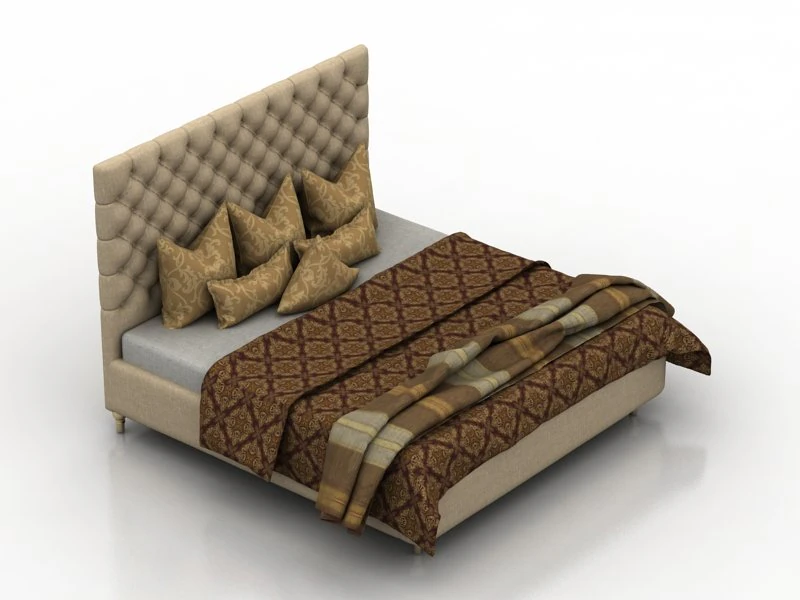 cama Modelo 3D .c4d .max .obj .3ds .fbx .stl .blend 