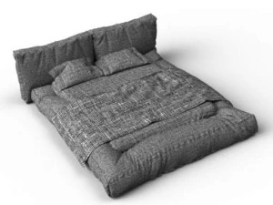 package with 8 double beds 3D Model