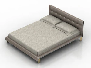 package with 8 double beds 3D Model