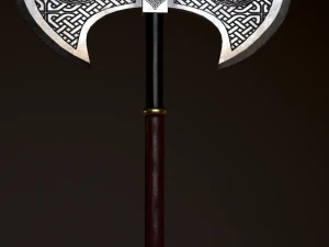 machado de batalha Modelo 3D