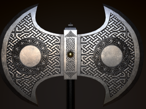 battle axe Modelo 3D