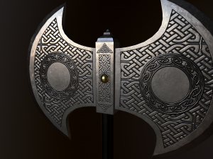 battle axe Modelo 3D
