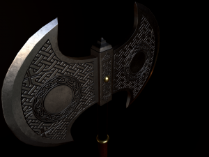 battle axe Modelo 3D