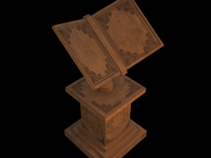 Old book stand 3D Model