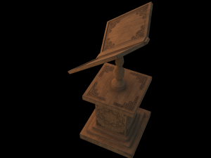 Old book stand Modèle 3D