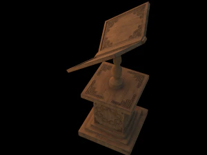 Old book stand 3D Model