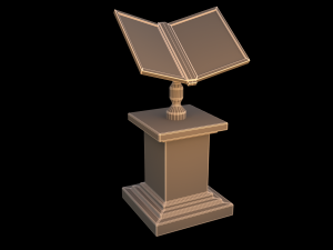 Old book stand Modèle 3D