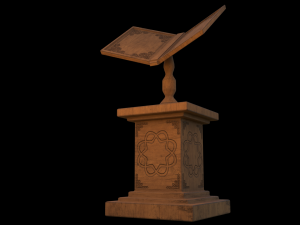 Old book stand Modèle 3D