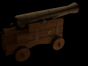 Old cannon 3D Model