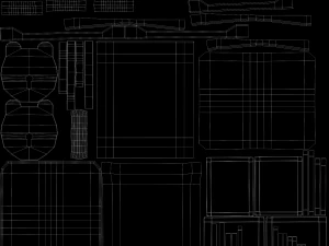 Jaula de madera vieja Modelo 3D