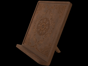 Antique Book Stand Modèle 3D