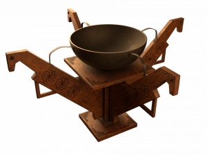 Old Brazier 3D Model