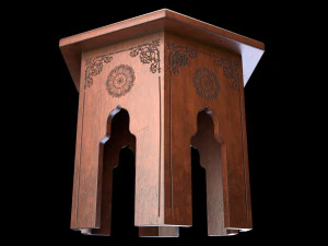 Arabic side table 3D Model
