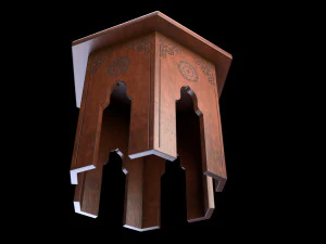 Arabic side table 3D Model