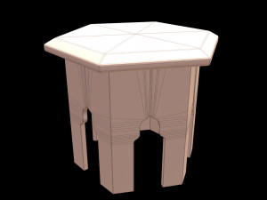 Arabic side table Modelo 3D