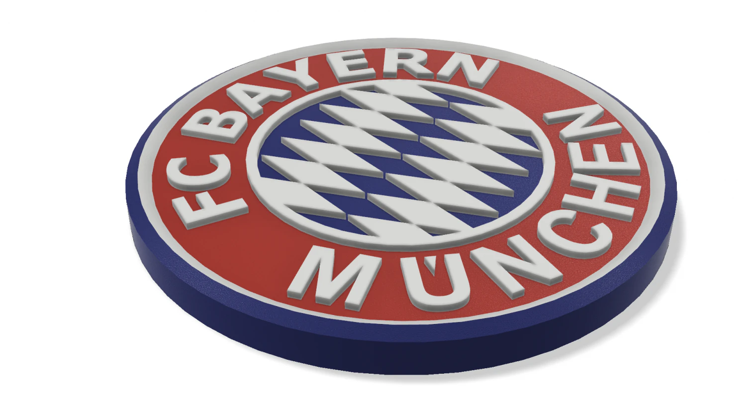 Bayern Munich Wall Emblem 3D Print Model .c4d .max .obj .3ds .fbx .stl .blend 