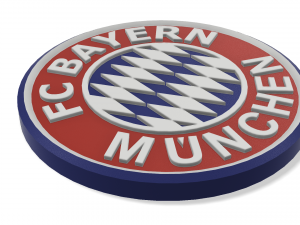 Bayern Munich Wall Emblem 3D Print Model