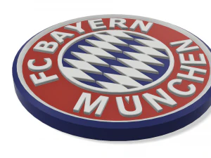 Lambang Tembok Bayern Munich Model Cetak 3D