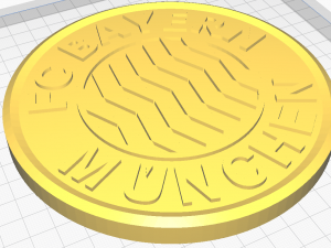 Bayern Munich Wall Emblem 3D Print Model