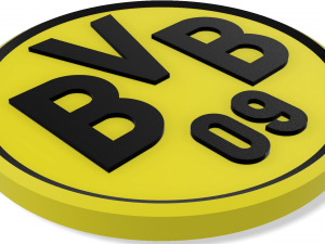 Borussia Dortmund Wall Emblem 3D Print Model