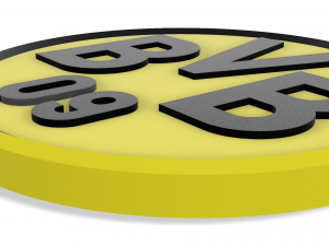 Borussia Dortmund Wall Emblem 3D Print Model