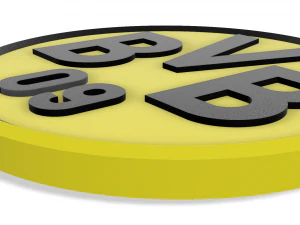 Borussia Dortmund Wall Emblem 3D Print Model