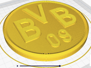 Borussia Dortmund Wall Emblem 3D Print Model