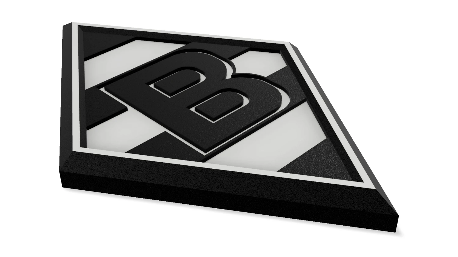 Borussia Moenchengladbach Wall Emblem 3D Print Model .c4d .max .obj .3ds .fbx .stl .blend 