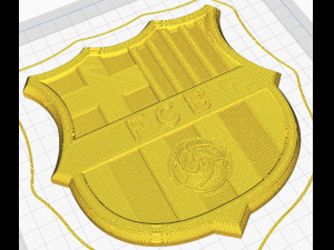 FC Barcelona Wall Emblem 3D printmodel