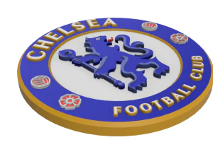 Emblema de pared del FC Chelsea Modelo de impresión 3D