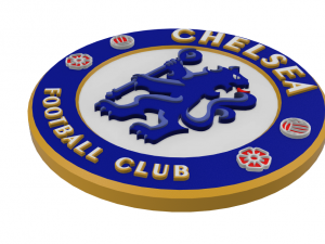 FC Chelsea Wall Emblem Model Cetak 3D