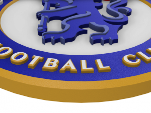 FC Chelsea Wall Emblem Model Cetak 3D