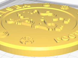 FC Chelsea Wall Emblem Model Cetak 3D