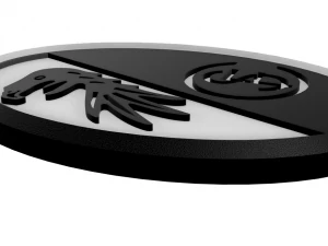 SC Freiburg Wall Emblem 3D Print Model