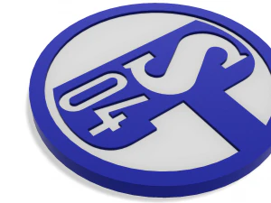 Schalke 04 Wall Emblem 3D Print Model