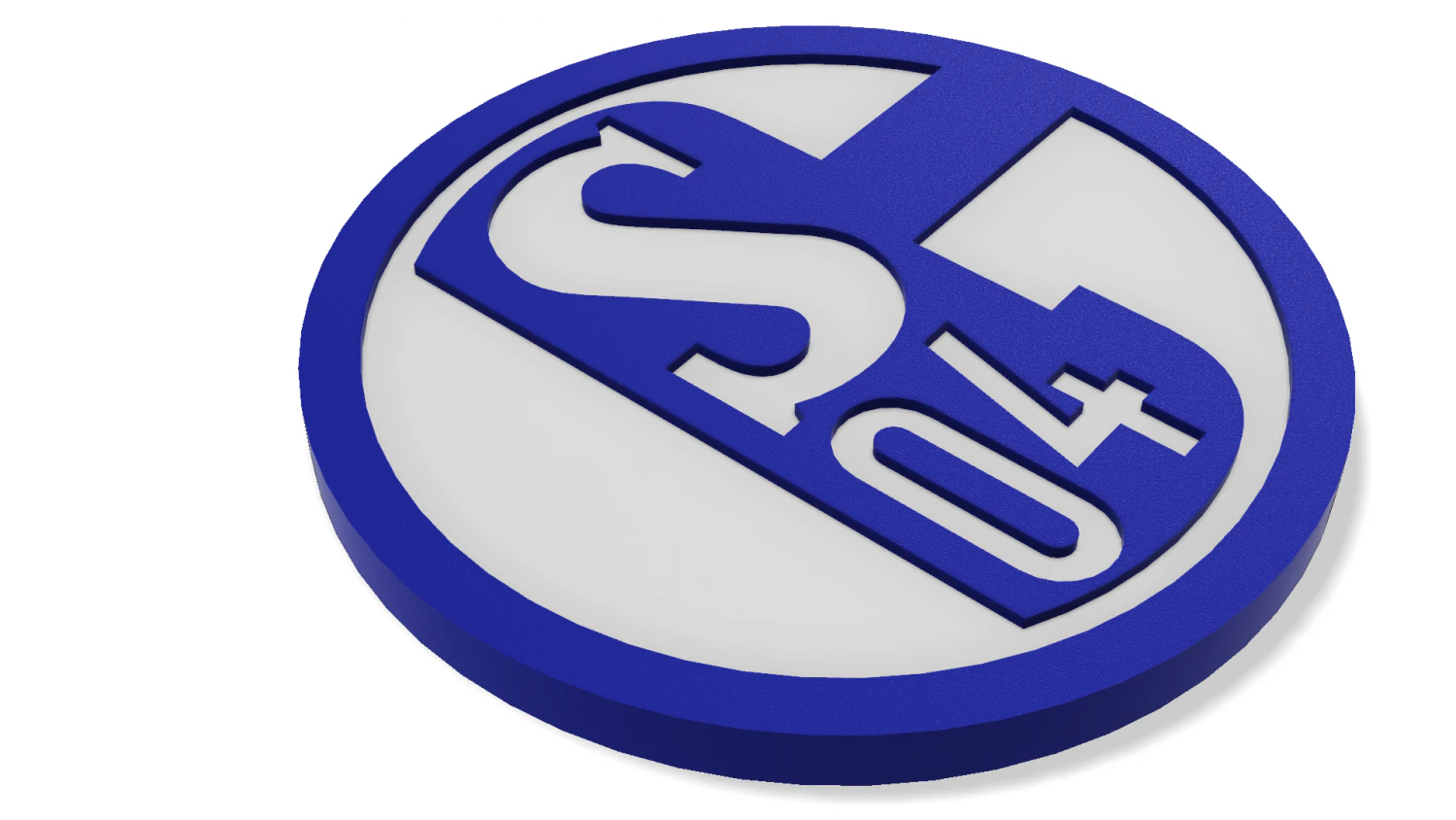 Schalke 04 Wall Emblem 3D Print Model .c4d .max .obj .3ds .fbx .stl .blend 