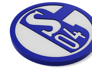 Schalke 04 Wall Emblem 3D Print Model