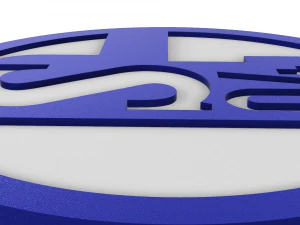 Schalke 04 Wall Emblem 3D Print Model