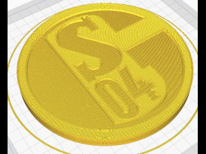 Schalke 04 Wall Emblem 3D Print Model